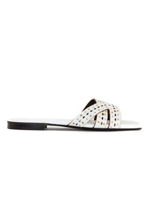 Sandalo in pelle bianca DONNARI | DC20BBBIANCO